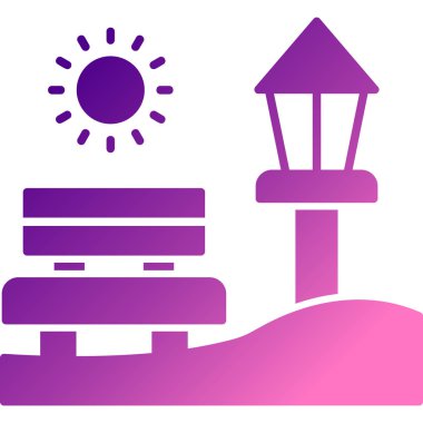 Kumsal. Web simgesi basit illüstrasyon