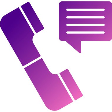 Konuşma baloncuğu simgesinin vektör çizimi