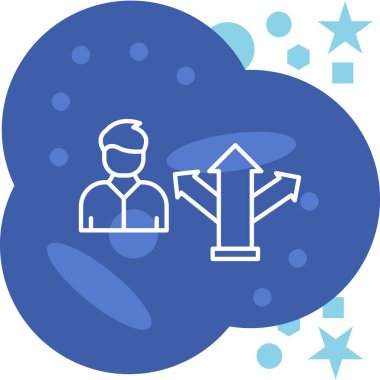 Bir insan simgesinin vektör illüstrasyonu