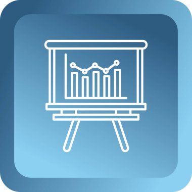 Beyaz çizgi abaküs ve ahşap simge beyaz arkaplanda izole edilmiş. Geleneksel çerçeveler. Eğitim işareti. Matematik okulu. Mavi kare düğme. vektör illüstrasyonu