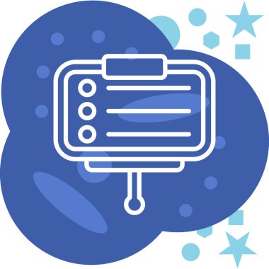 Bir bulut simgesinin vektör illüstrasyonu