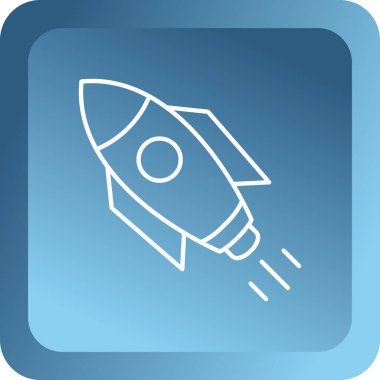 Roket ikonu. Web vektör biçimi