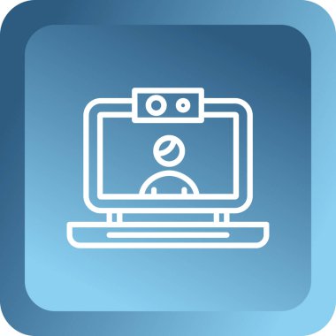 izleyici ikon vektör illüstrasyonu