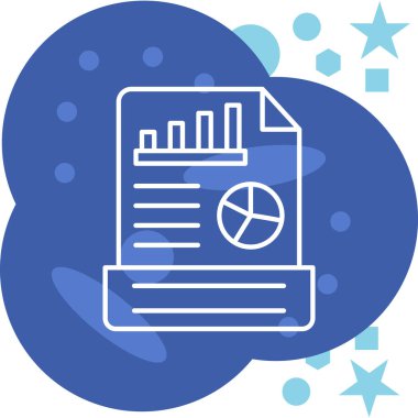 veri analiz veri simgesi doldurulmuş - özet biçimi