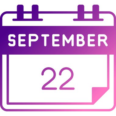 22 Eylül takvim simgesi - takvim