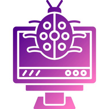 Televizyon simgesinin vektör illüstrasyonu