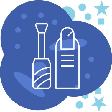 Modern b 'nin vektör illüstrasyonu şişe simgesinden yoksun