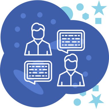 Sohbet simgesi vektör illüstrasyonu