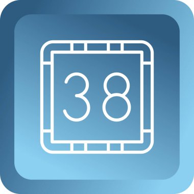 Takvim simgesinin vektör illüstrasyonu