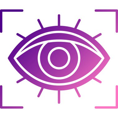 Göz simgesi, vektör illüstrasyonu