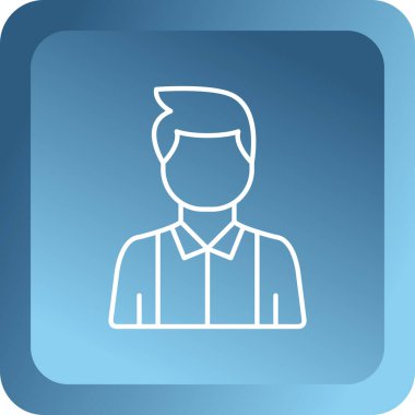 İş adamı simgesi vektör illüstrasyonu