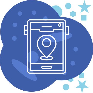 akıllı telefon simgesi vektör illüstrasyonu