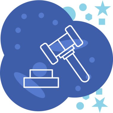 Tek bir izole yıldız simgesinin vektör çizimi