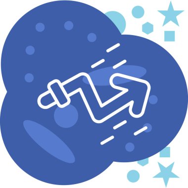 Ay 'ın sevimli bir simgesinin vektör çizimi