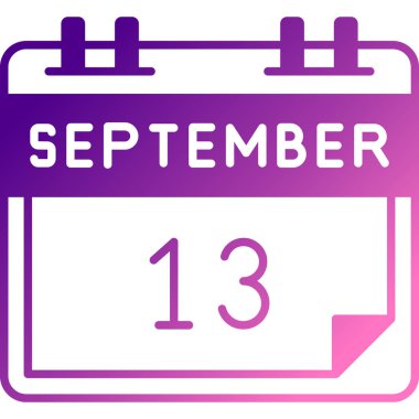 Takvimli vektör eğrilik simgesi - 15 Eylül