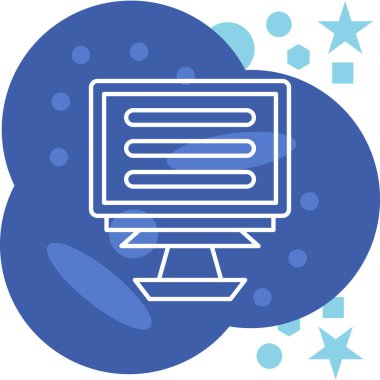 Bulut. Web simgesi basit illüstrasyon