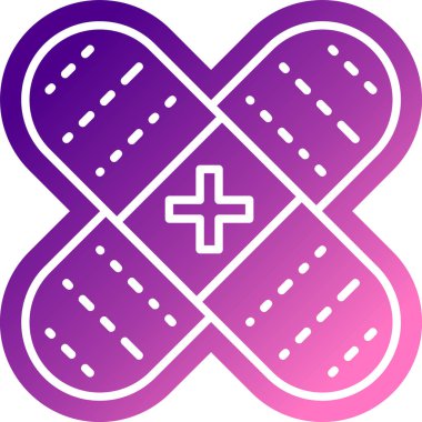 tıbbi çapraz simge vektörü