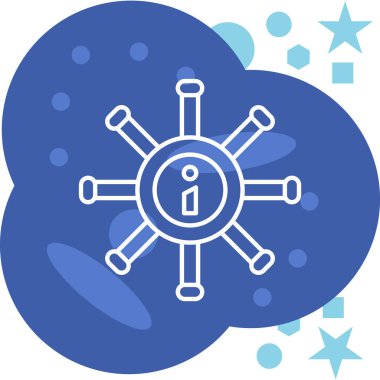 şebeke. Web simgesi basit illüstrasyon