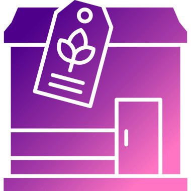 Bir çiçek simgesinin vektör illüstrasyonu