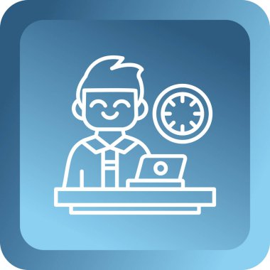 Müşteri Servisi simgesini. Vektör çizim