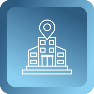 Harita iğne simgesi. vektör illüstrasyonu