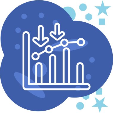 İş ve finans simgesinin vektör illüstrasyonu