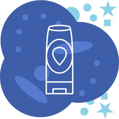 Beyaz arkaplanda çizgi parfüm ikonu izole edildi. Renkli taslak konsepti. Vektör