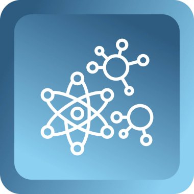 atom simgesi vektör illüstrasyonu