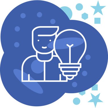 İnsan simgesinin vektör illüstrasyonu