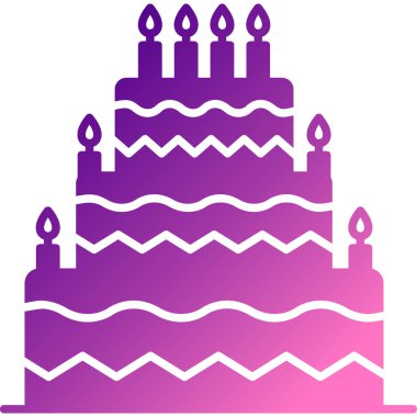 Pasta Simgesinin Vektör illüstrasyonu