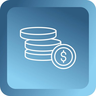 Para ikonu. düz dizayn biçimi 10