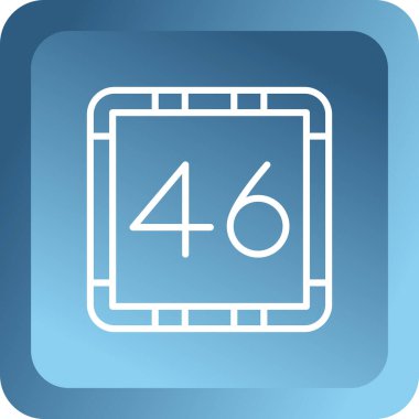 Takvimdeki bir 45 sayısının simgesi.