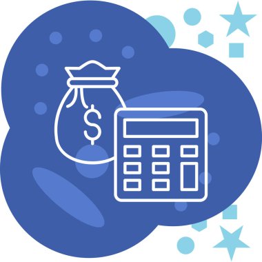 para çantası simgesi, vektör illüstrasyonu