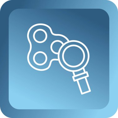 Büyüteç simgesi. vektör illüstrasyonu