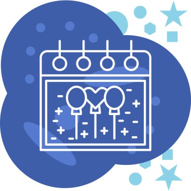 Takvim simgesinin vektör illüstrasyonu