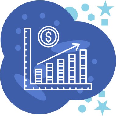 Dolar. Web simgesi basit illüstrasyon