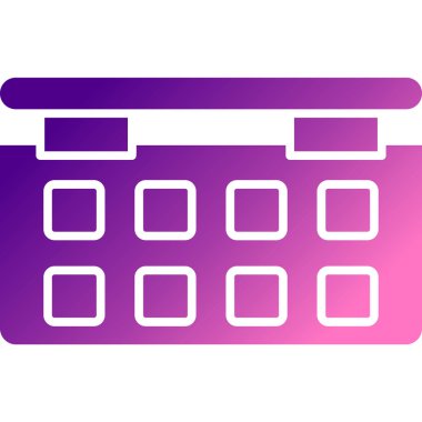 Takvim simgesinin vektör illüstrasyonu