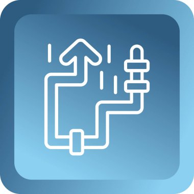 Modern b 'nin vektör çizimi ışık simgesinden yoksun