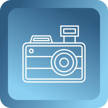 kamera simgesi. Web tasarım stili