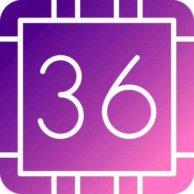 Sekiz numaralı simge. Beyaz arkaplanda internet düğmesi