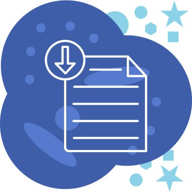 Dosya. Web simgesi basit illüstrasyon