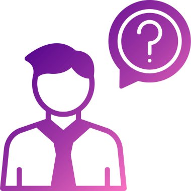 İş adamı. Web simgesi basit illüstrasyon