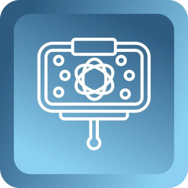 Fotoğraf kamera simgesi beyaz arka plan üzerinde izole mavi. Foto kamera simgesi. Vektör çizim