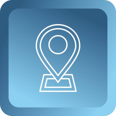 Harita işaretleyici simgesi. vektör illüstrasyonu