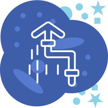 Hava durumu. Web simgesi basit illüstrasyon