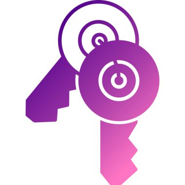 Soyut arka grupta anahtar simgesi izole edildi