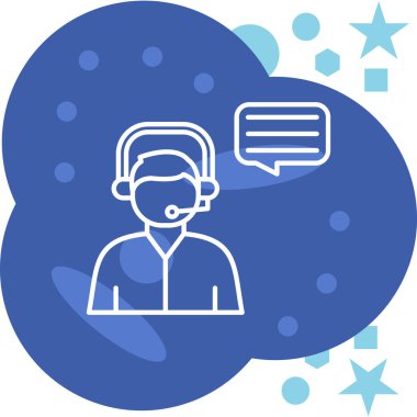 Müşteri servisi. Basit resimleme