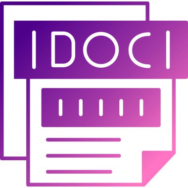 Belge. Web simgesi basit illüstrasyon