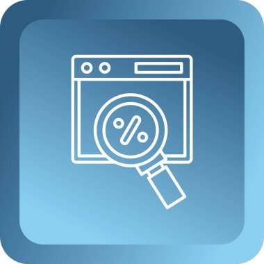 Beyaz fırın ikonu, uzun gölgeli beyaz daire üzerinde. Fırın işareti. Mavi daire düğmesi. düz