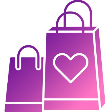 Alışveriş poşeti simgesi, vektör illüstrasyonu